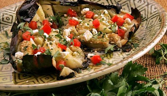  Reteta: Vinete coapte cu branza