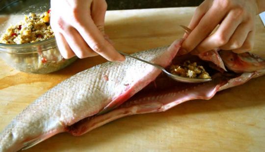 Peste umplut la cuptor