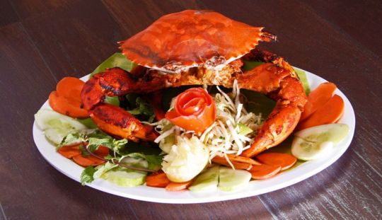 Raci fierti cu usturoi